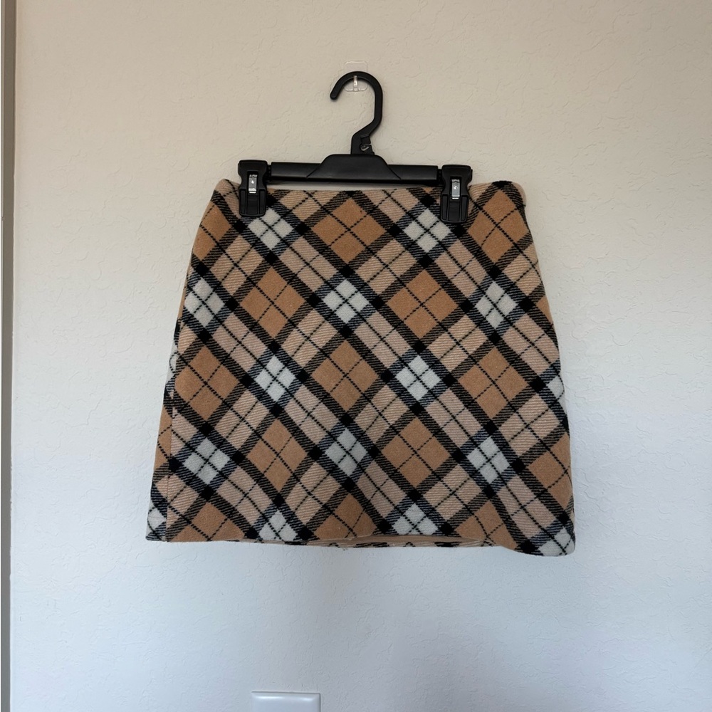 Plaid Beige Skirt